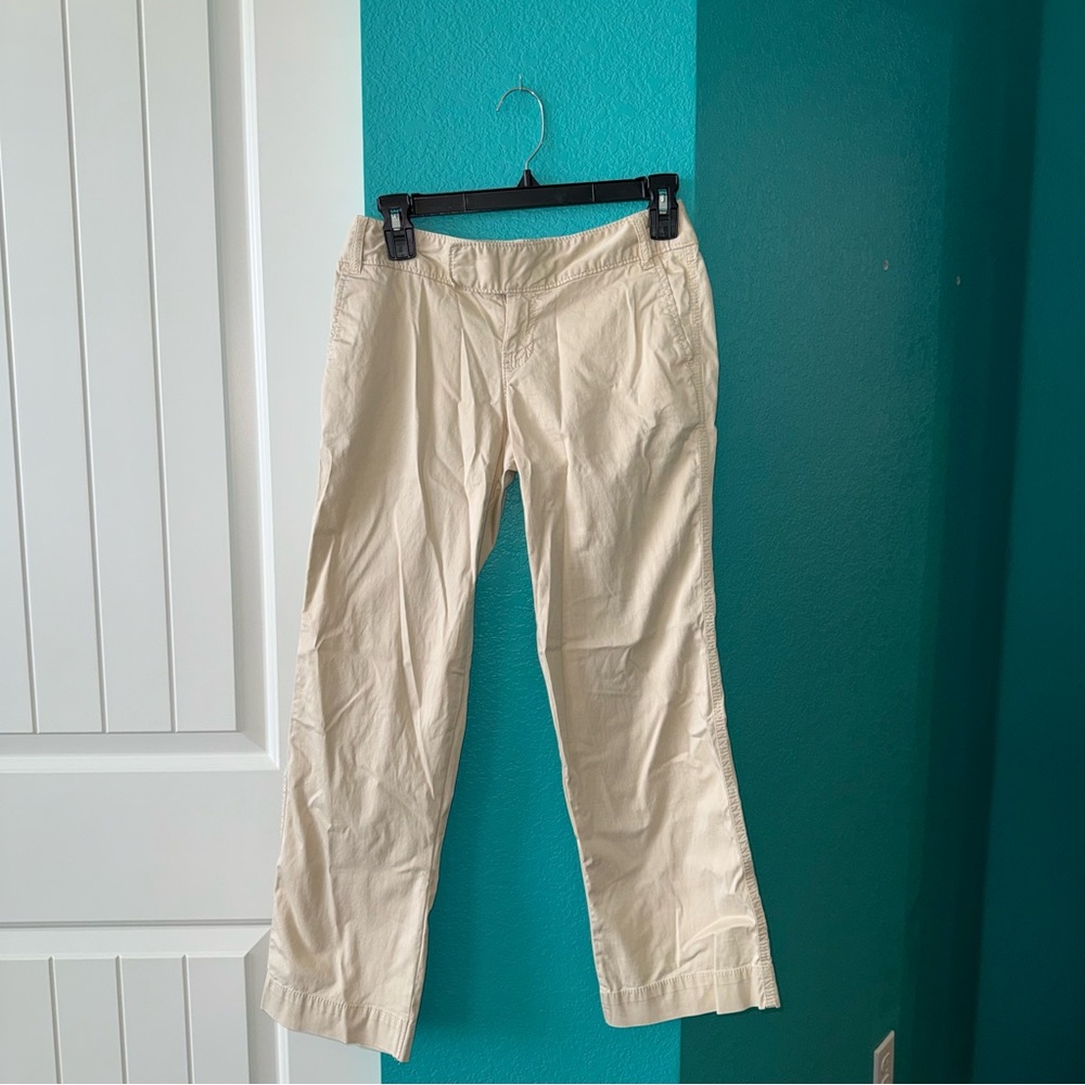 Cream Casual Pants